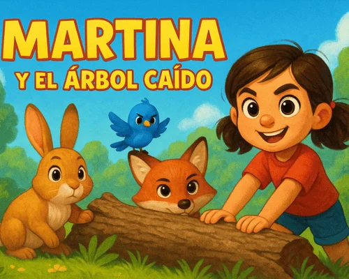 Martina y el árbol caído (500 x 400 px)